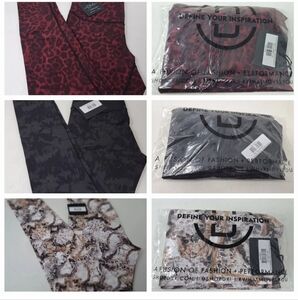 Define Your Inspiration Leggings - Red Leopard - XL; Marble-M, Asphalt-XS